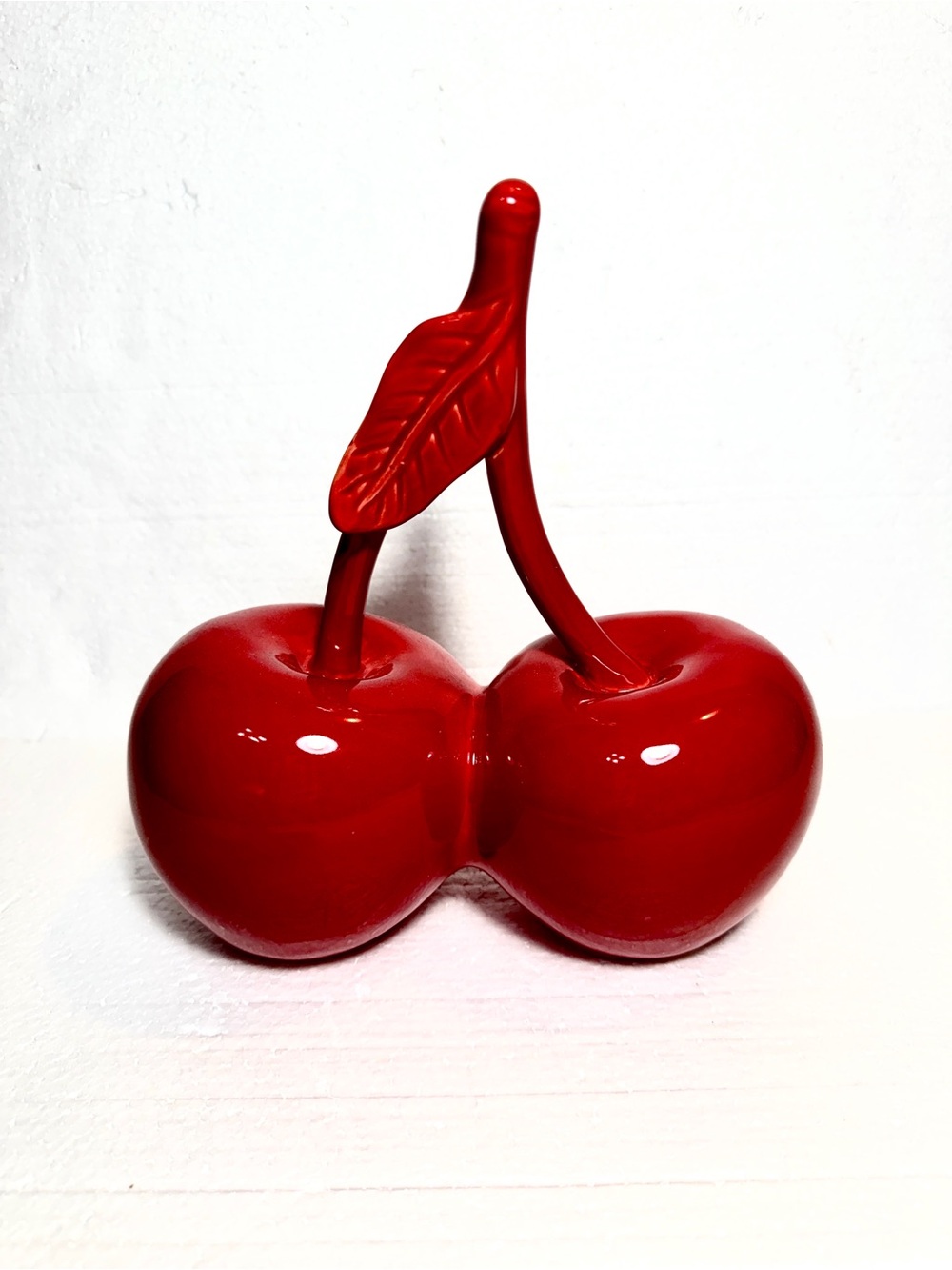 Cherry with Steam Art Deco Decor Home Table Office Fruit Display - Picture 8 of 8
